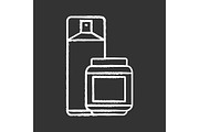 Hairspray and styling gel glyph icon