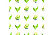 Seamless Pattern with Green Plant