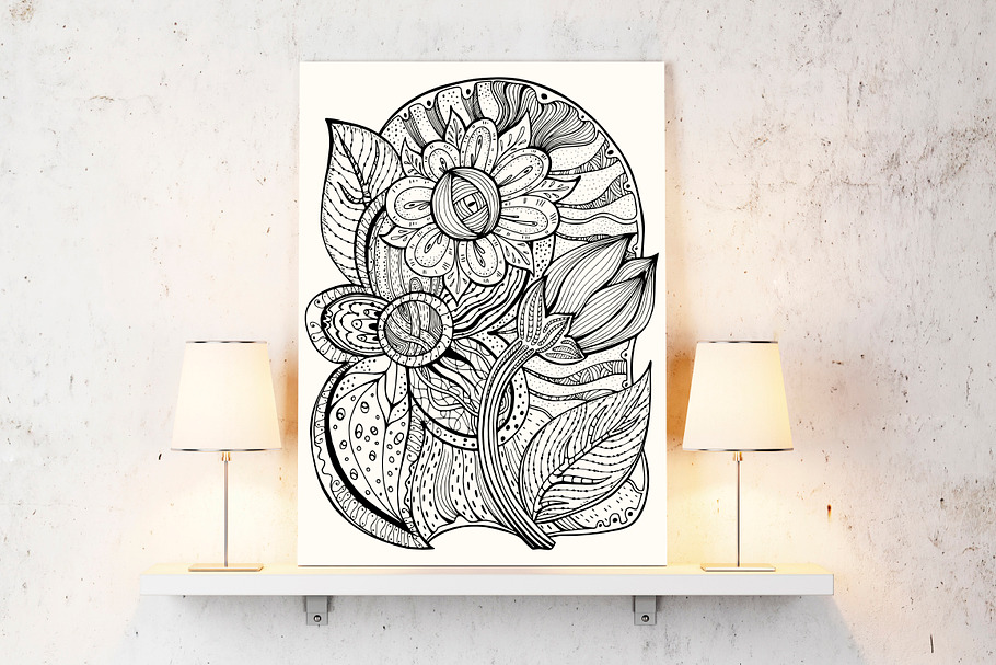 pattern for coloring book in Illustrations - product preview 8