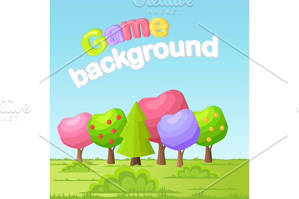 Game Background Vector Concept with