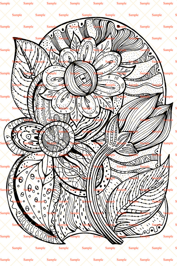 pattern for coloring book in Illustrations - product preview 1