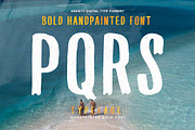 PQRS Handpainted Bold Font