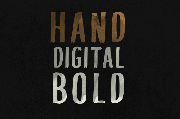 PQRS Handpainted Bold Font in Sans-Serif Fonts - product preview 1