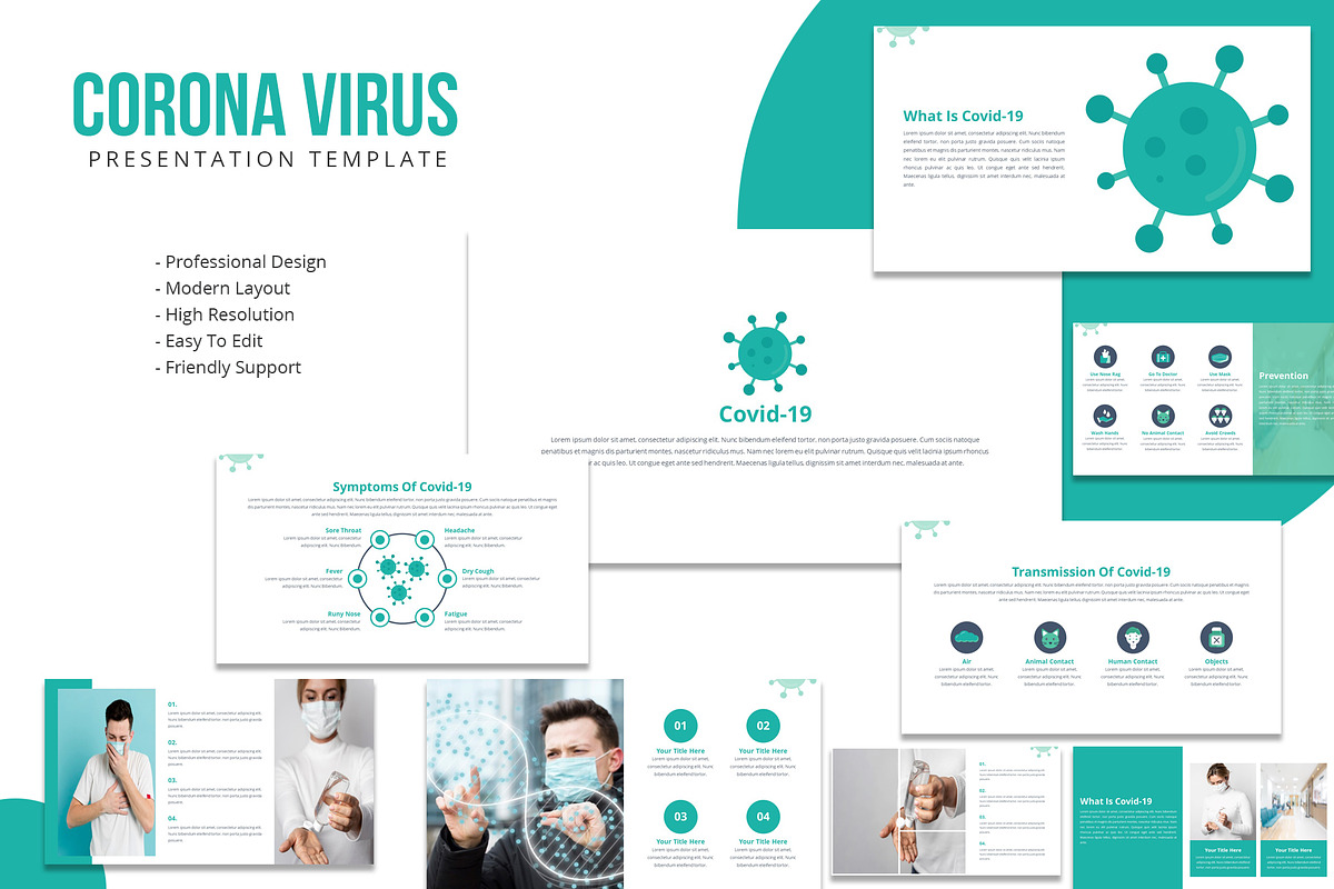 Corona Virus Powerpoint Template in PowerPoint Templates - product preview 8