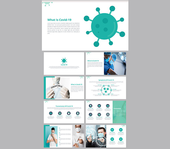 Corona Virus Powerpoint Template in PowerPoint Templates - product preview 1