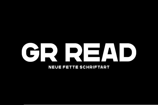 GR Read - Headline Typeface