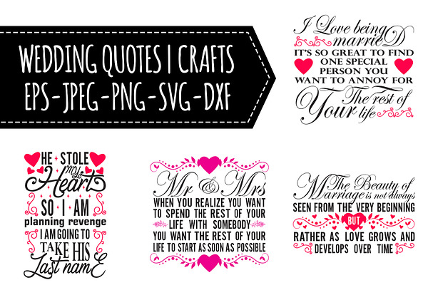 Wedding Quotes SVG Bundles