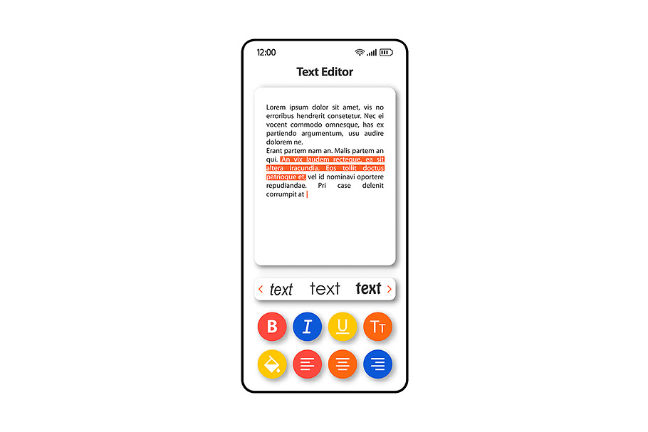 Text editing software intterface in Mobile & Web Mockups - product preview 8