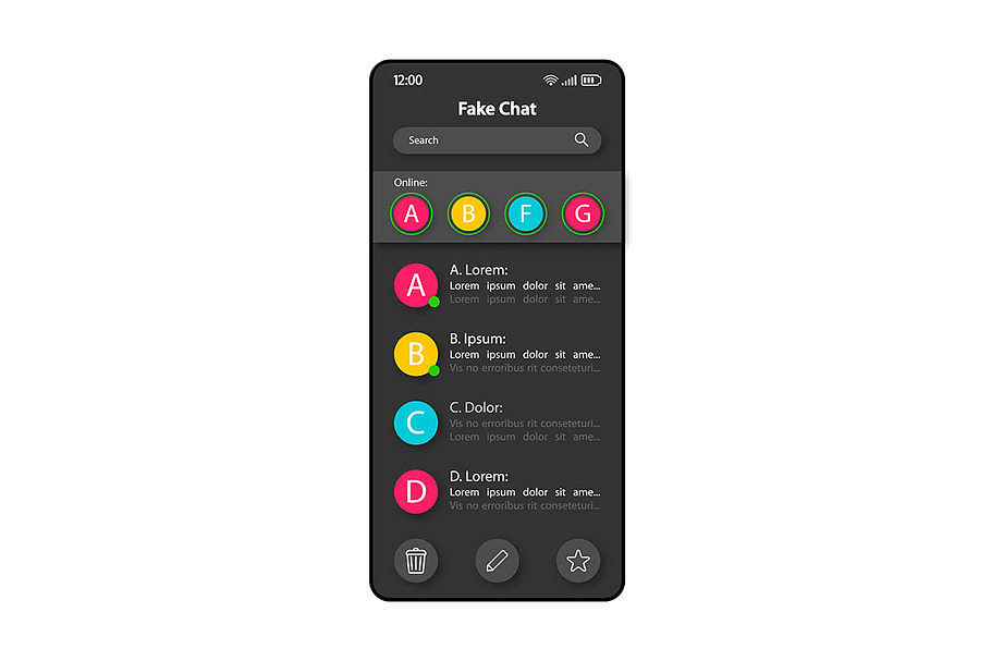 Fake chat builder interface in Mobile & Web Mockups - product preview 8