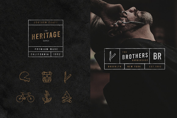 Vintage Badges/Logos Vol. 1 in Logo Templates - product preview 5