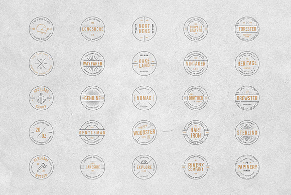 Vintage Badges, Labels, Logos Vol 2 in Templates - product preview 2