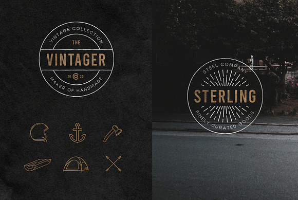 Vintage Badges, Labels, Logos Vol 2 in Templates - product preview 7