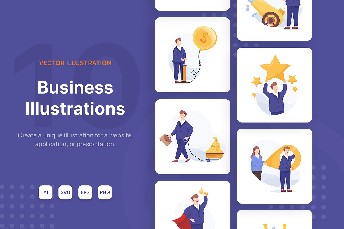 M54_Business & Finance Illustrations in Illustrations - product preview 8