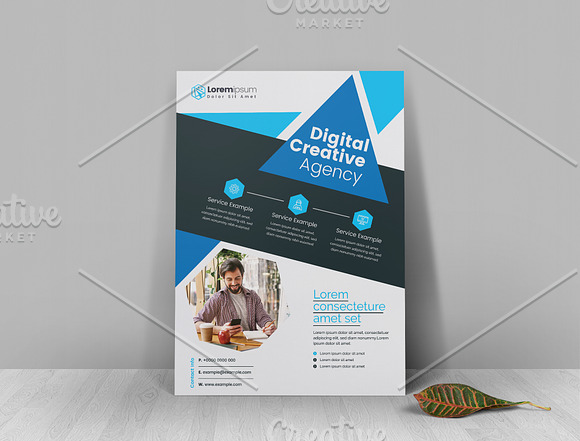 Corporate Flyer Layout in Flyer Templates - product preview 2