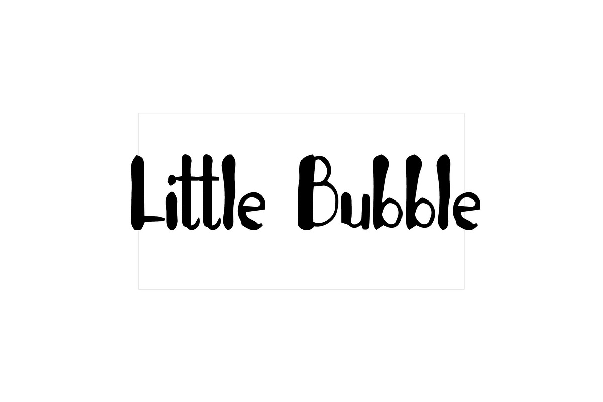Little Bubble in Script Fonts - product preview 8