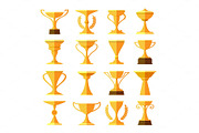 Victory leaderships trophy cups