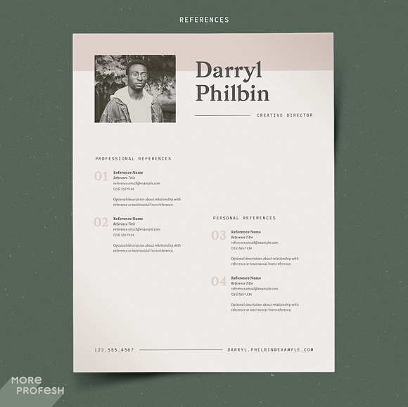 Resume with Picture / CV with Photo in Resume Templates - product preview 3