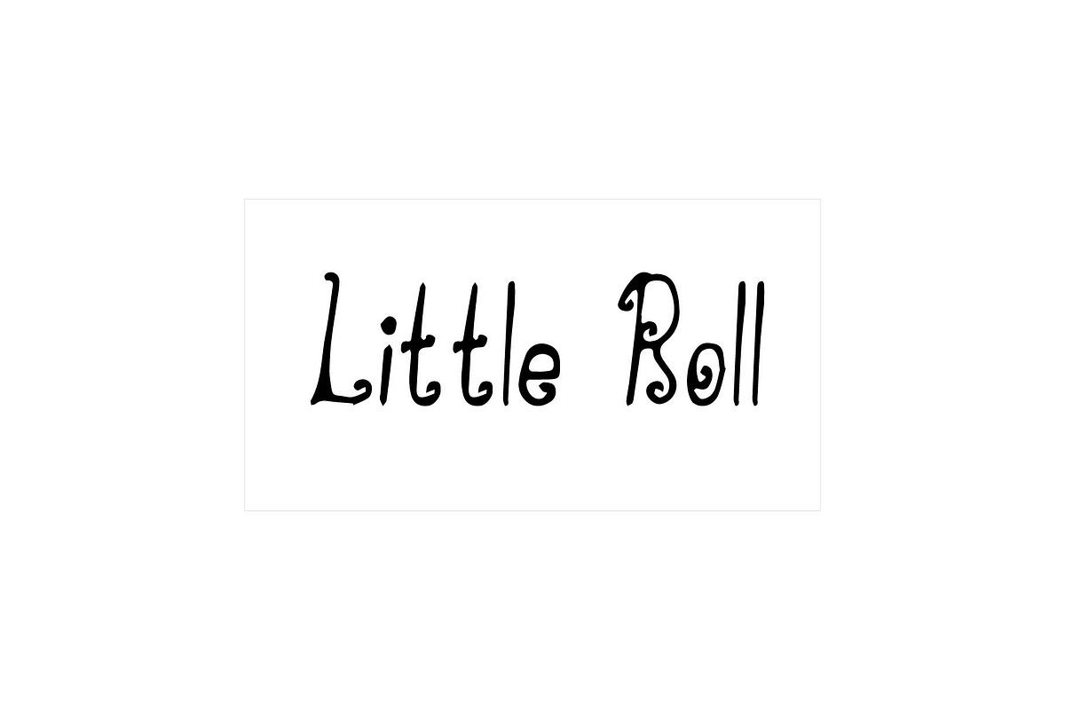 Little Roll in Script Fonts - product preview 8