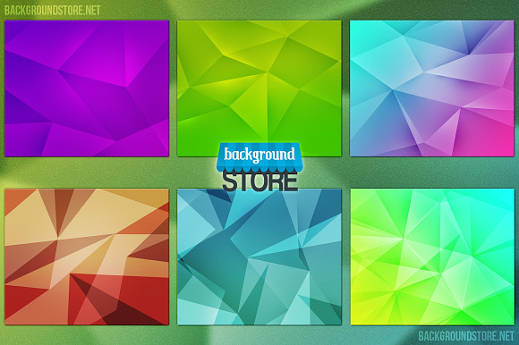 Polygon Backgrounds Bundle in Textures - product preview 2