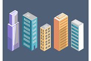Buildings Collection Poster Vector