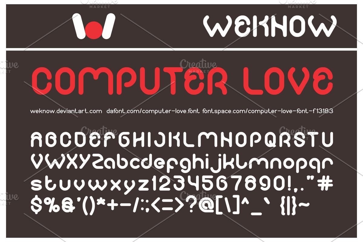 Computer Love Font in Display Fonts - product preview 8