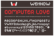 Computer Love Font
