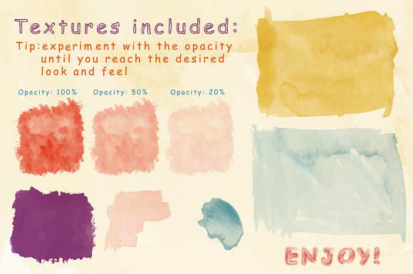 Watercolor Brushes and Textures in Photoshop Brushes - product preview 1
