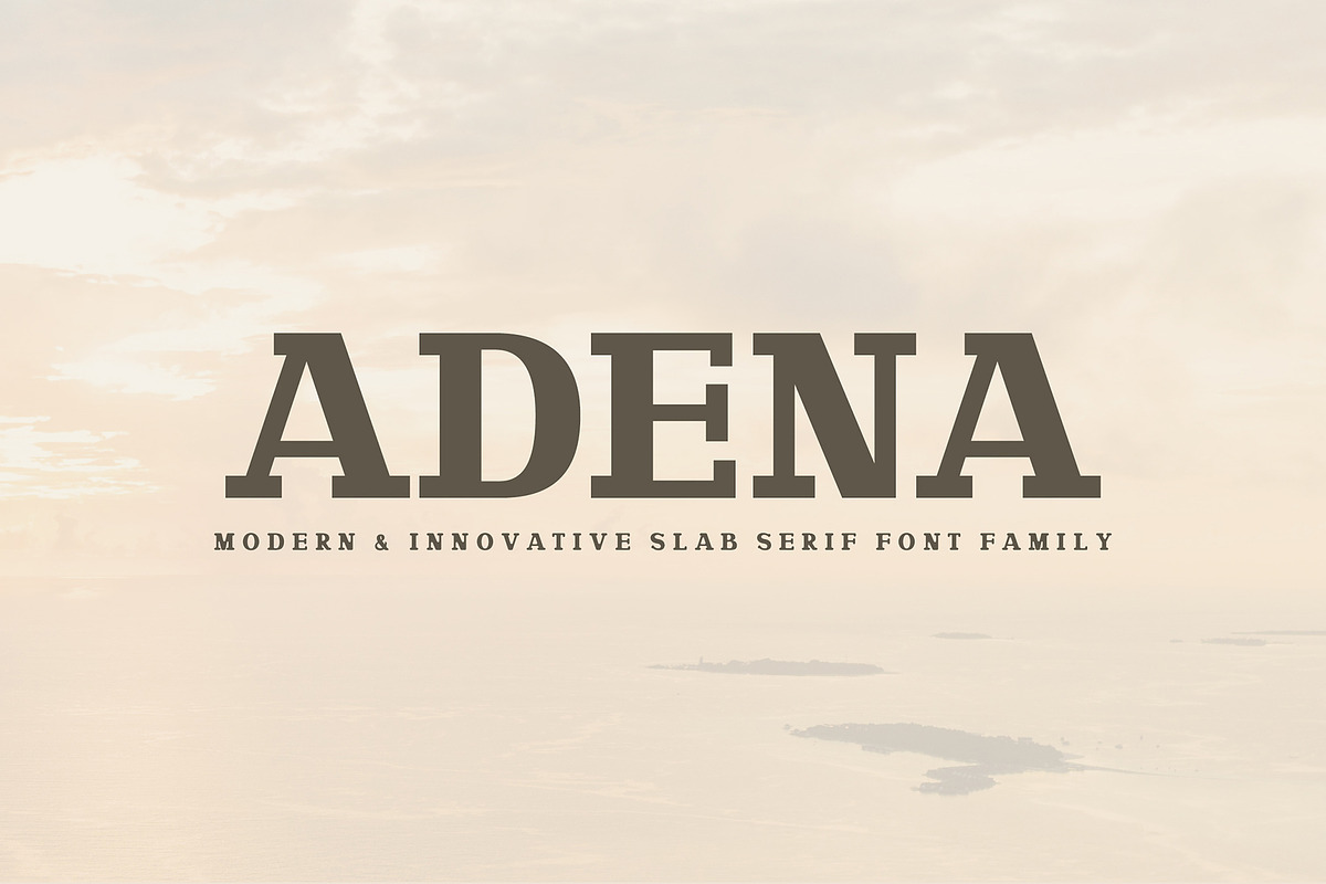 Adena Slab Serif Font Family in Slab Serif Fonts - product preview 8