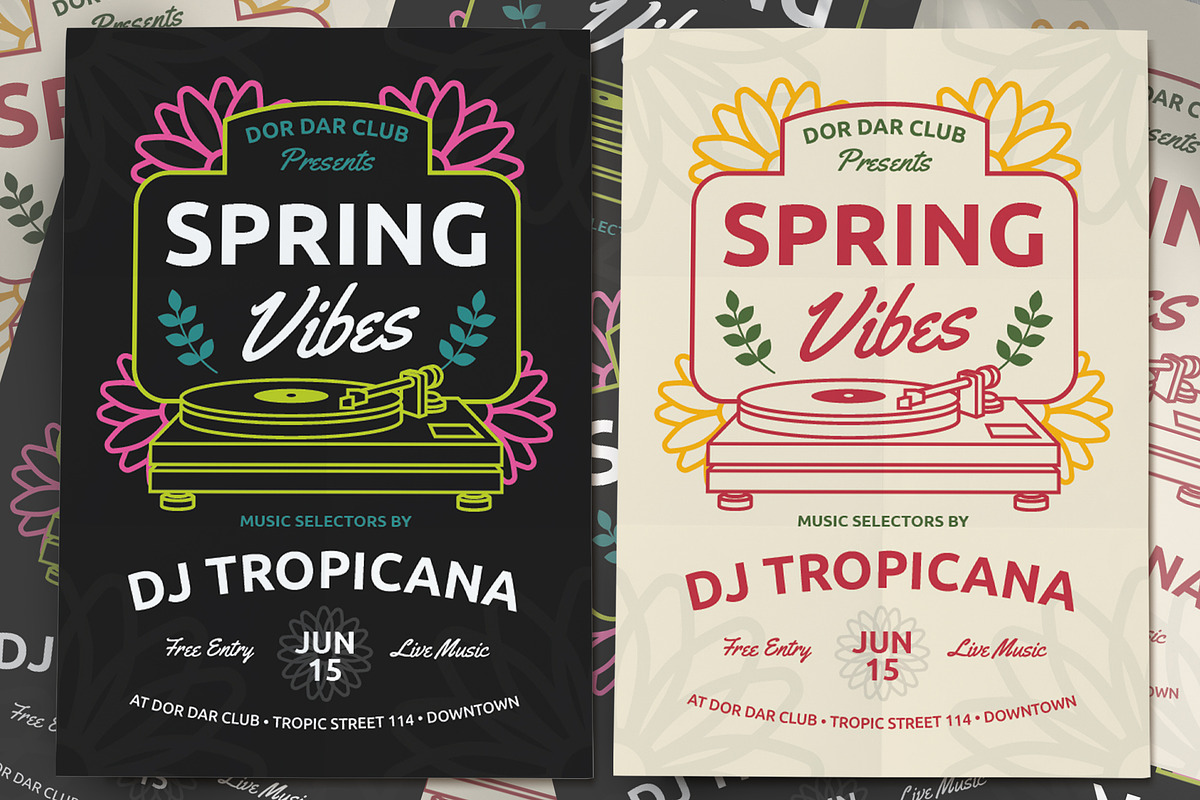 Spring Music Events Flyer in Flyer Templates - product preview 8