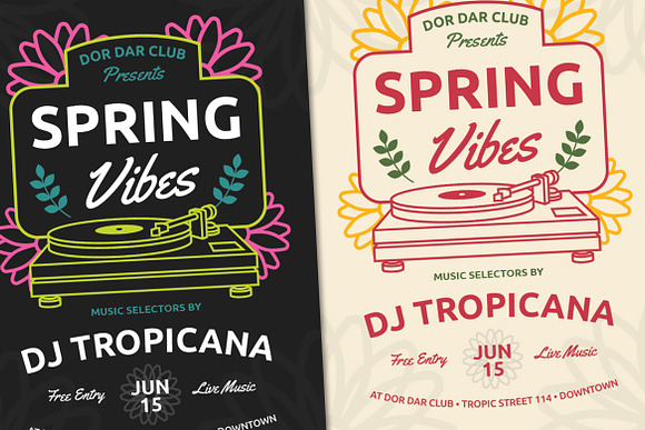 Spring Music Events Flyer in Flyer Templates - product preview 1