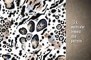 Watercolor Leopard Skin Patterns