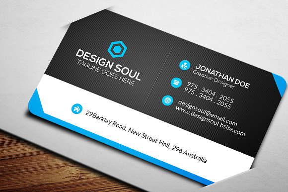 Corporate Business Card in Business Card Templates - product preview 4