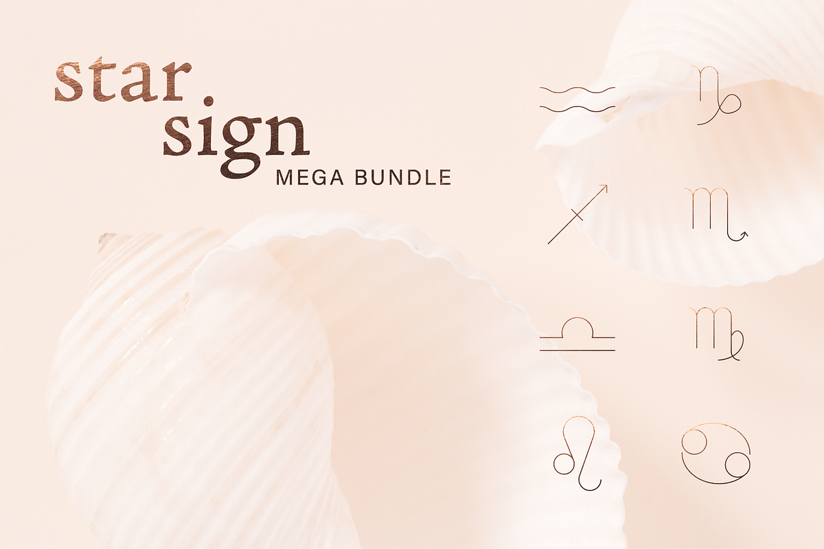 Star Sign Foiled Icon Bundle + Bonus in Fall Icons - product preview 8
