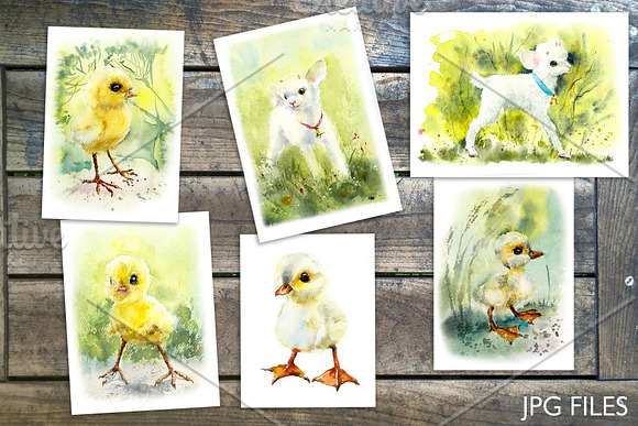 Watercolor Fluffy Pets in Illustrations - product preview 3