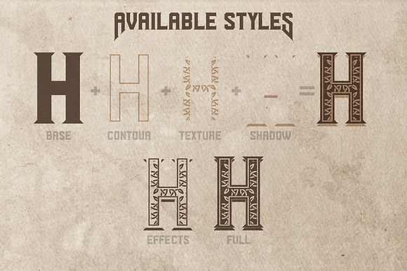 Asgaard layered label font in Display Fonts - product preview 2