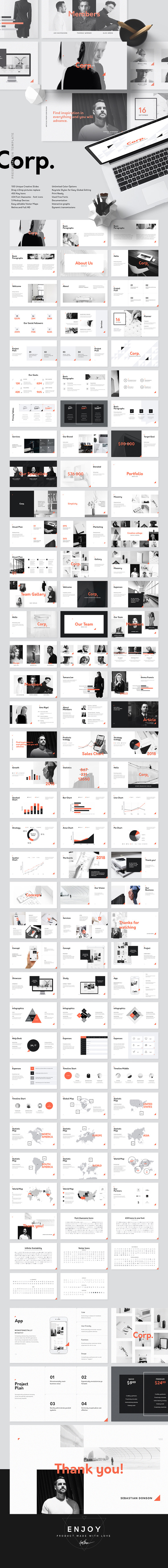 Corp PowerPoint Presentation in PowerPoint Templates - product preview 1