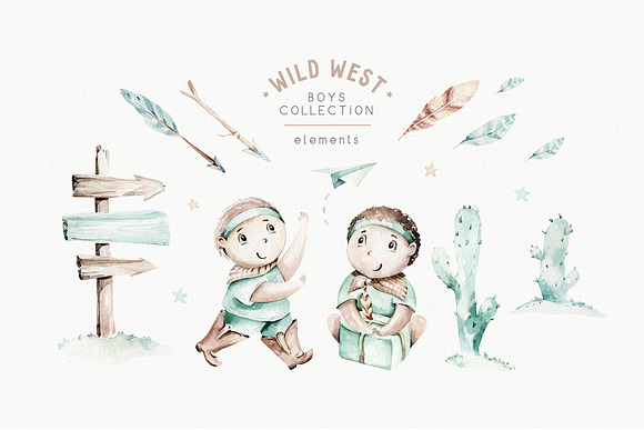 Wild West. Boys' world collection in Illustrations - product preview 1