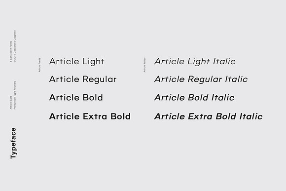 Article - A Geometric Typeface in Sans-Serif Fonts - product preview 1