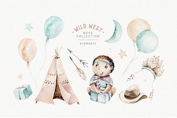 Wild West. Boys' world collection in Illustrations - product preview 2