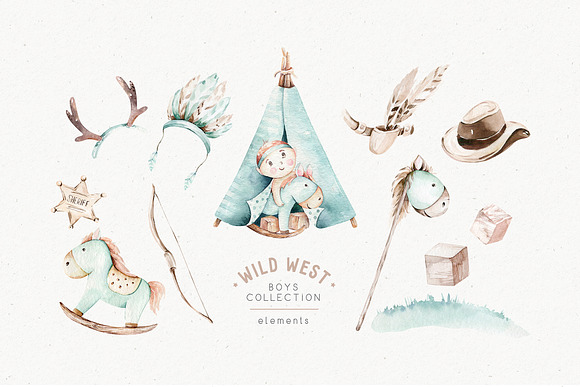 Wild West. Boys' world collection in Illustrations - product preview 3