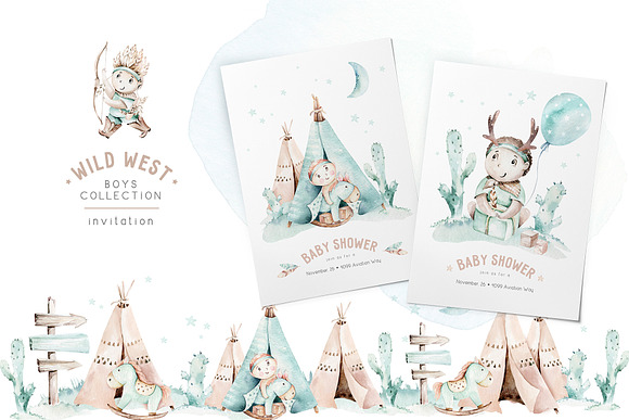 Wild West. Boys' world collection in Illustrations - product preview 7