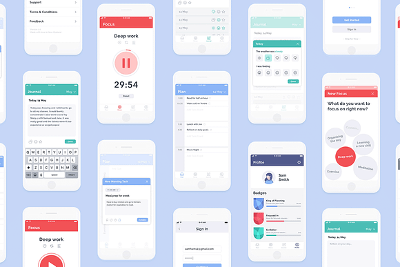 New Day UI Kit in UI Kits and Libraries - product preview 2