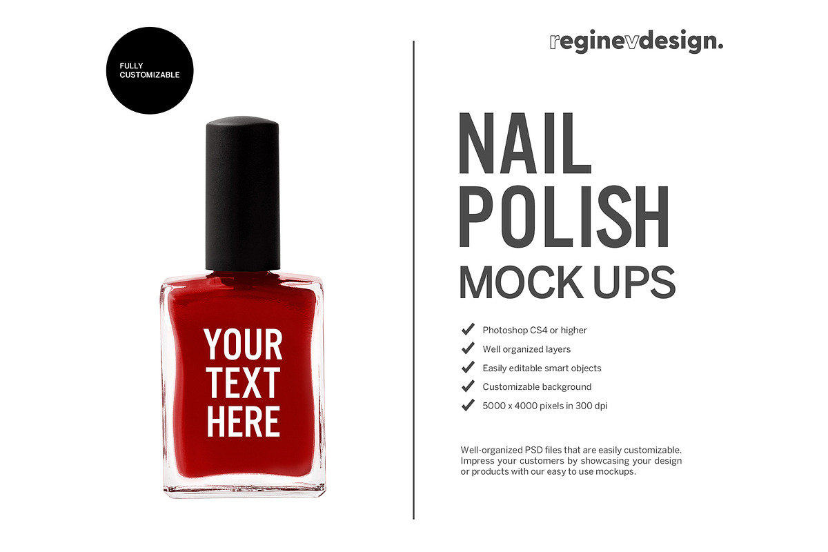 Realistic Nail Polish Mockup v.1 in Product Mockups - product preview 8