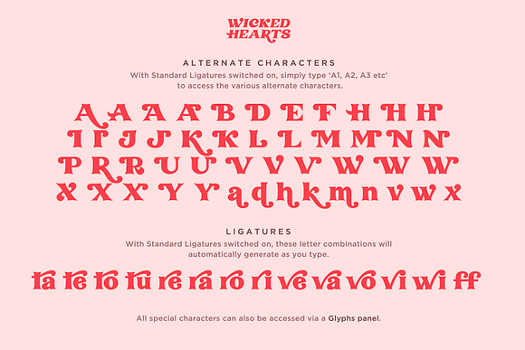 Wicked Hearts Retro Serif in Serif Fonts - product preview 10