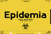 Epidemia - Sans Serif Font Family