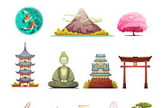Japanese culture traditions icons