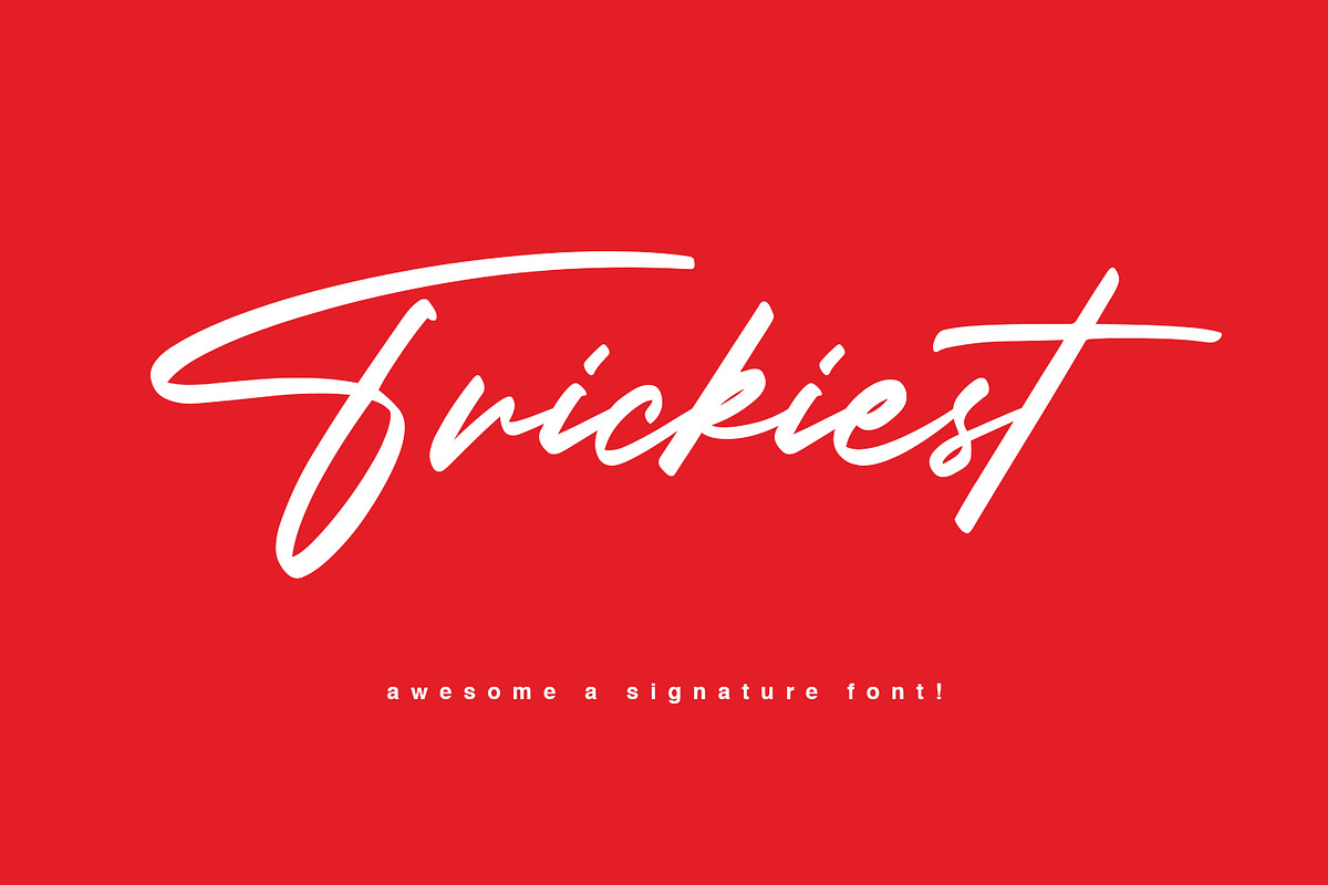 Trickiest Signature Font in Script Fonts - product preview 8