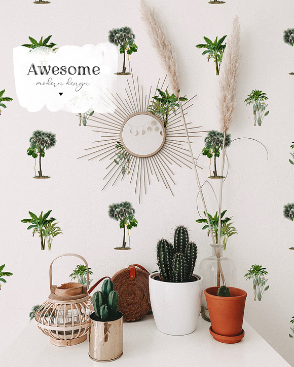 Wild tropic vintage pattern set in Patterns - product preview 5