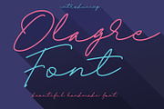 Olagre Beautiful Handmade Font