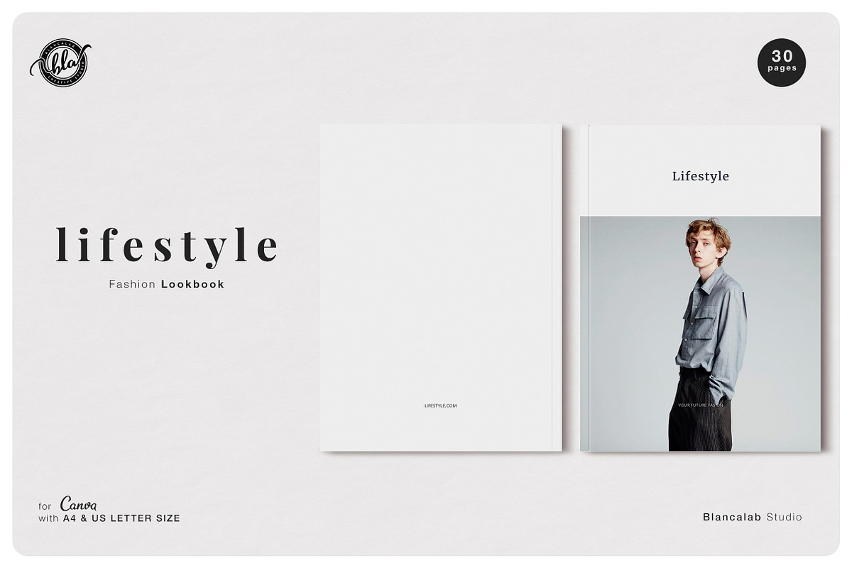 Canva Fashion Lookbook | Lifestyle in Magazine Templates - product preview 8